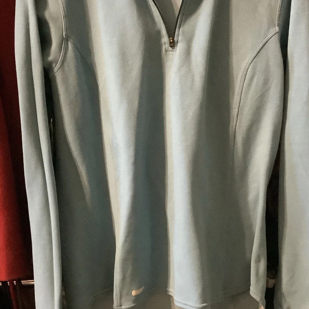 Nike Light Blue 1/4 Zip golf‎ pullover for Men, Dri Fit